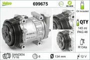 Kompressor, Klimaanlage 12 V VALEO 699675