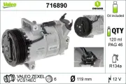 Kompressor, Klimaanlage 12 V VALEO 716890