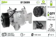 Kompressor, Klimaanlage 12 V VALEO 813699
