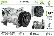 Kompressor, Klimaanlage 12 V VALEO 813709