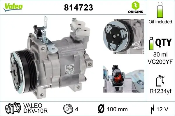 Kompressor, Klimaanlage VALEO 814723