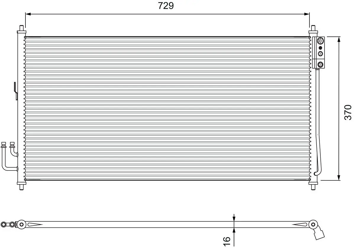 Kondensator, Klimaanlage VALEO 810909