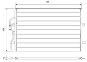 Kondensator, Klimaanlage VALEO 812710