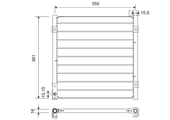 Kondensator, Klimaanlage VALEO 812712 Bild Kondensator, Klimaanlage VALEO 812712