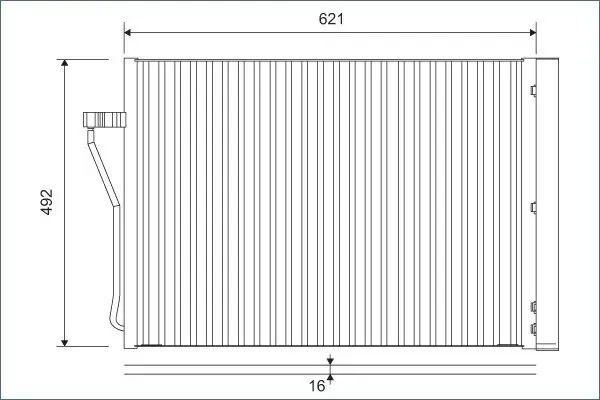 Kondensator, Klimaanlage VALEO 812879