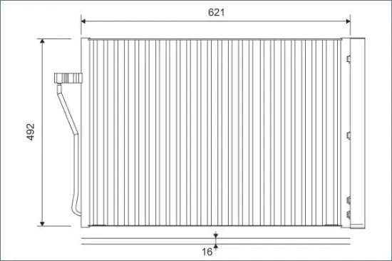 Kondensator, Klimaanlage VALEO 812879 Bild Kondensator, Klimaanlage VALEO 812879
