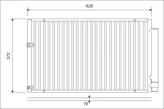 Kondensator, Klimaanlage VALEO 812880 Bild Kondensator, Klimaanlage VALEO 812880