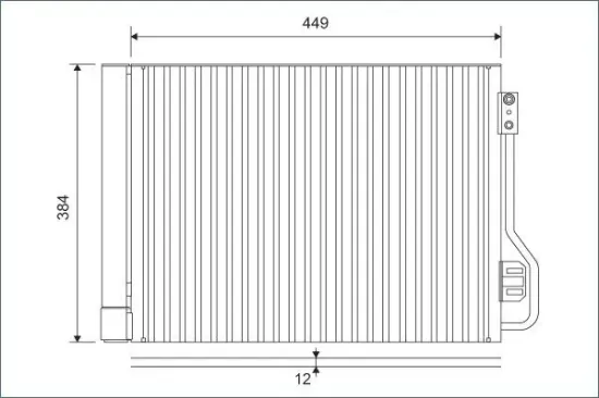 Kondensator, Klimaanlage VALEO 812882 Bild Kondensator, Klimaanlage VALEO 812882