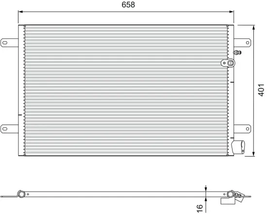 Kondensator, Klimaanlage VALEO 814004 Bild Kondensator, Klimaanlage VALEO 814004