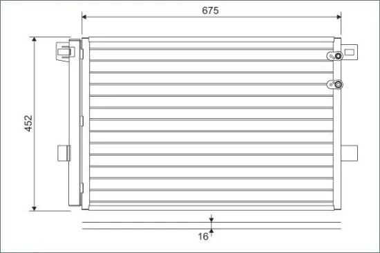 Kondensator, Klimaanlage VALEO 814054 Bild Kondensator, Klimaanlage VALEO 814054