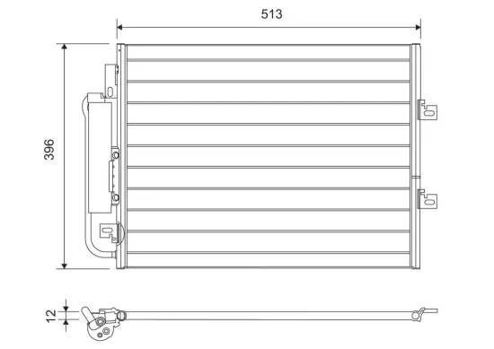 Kondensator, Klimaanlage VALEO 814061 Bild Kondensator, Klimaanlage VALEO 814061