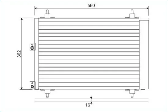 Kondensator, Klimaanlage VALEO 814080 Bild Kondensator, Klimaanlage VALEO 814080