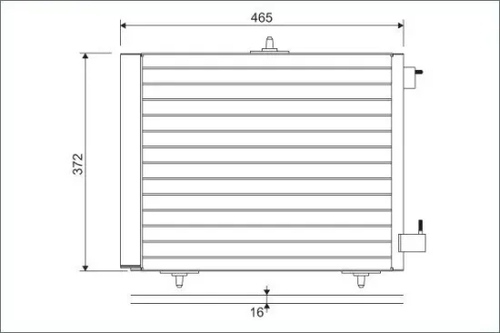 Kondensator, Klimaanlage VALEO 814095 Bild Kondensator, Klimaanlage VALEO 814095