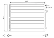 Kondensator, Klimaanlage VALEO 814113