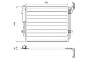 Kondensator, Klimaanlage VALEO 814157