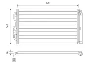 Kondensator, Klimaanlage VALEO 814191