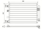 Kondensator, Klimaanlage VALEO 814194