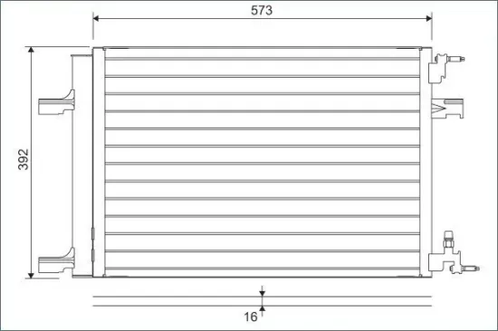 Kondensator, Klimaanlage VALEO 814201 Bild Kondensator, Klimaanlage VALEO 814201