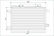 Kondensator, Klimaanlage VALEO 814249