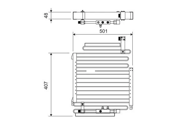 Kondensator, Klimaanlage VALEO 814288