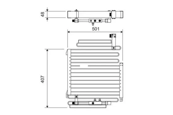 Kondensator, Klimaanlage VALEO 814288 Bild Kondensator, Klimaanlage VALEO 814288