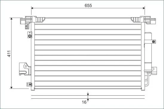 Kondensator, Klimaanlage VALEO 814315 Bild Kondensator, Klimaanlage VALEO 814315