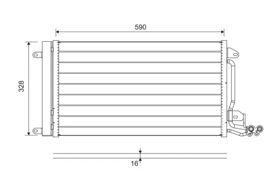 Kondensator, Klimaanlage VALEO 814364 Bild Kondensator, Klimaanlage VALEO 814364