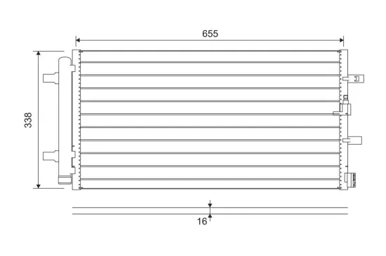 Kondensator, Klimaanlage VALEO 814370 Bild Kondensator, Klimaanlage VALEO 814370