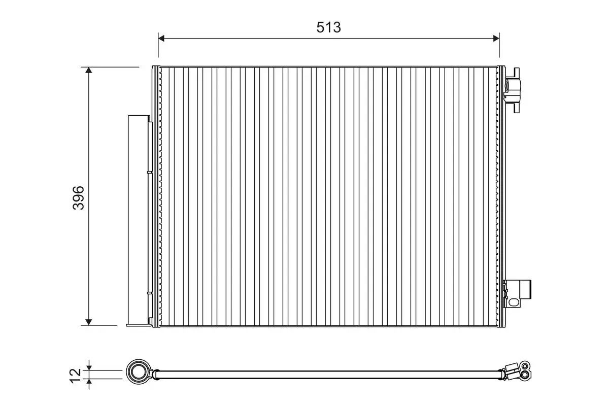 Kondensator, Klimaanlage VALEO 814373