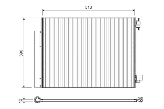 Kondensator, Klimaanlage VALEO 814373 Bild Kondensator, Klimaanlage VALEO 814373