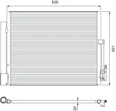 Kondensator, Klimaanlage VALEO 814382