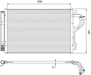 Kondensator, Klimaanlage VALEO 814394
