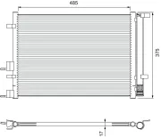 Kondensator, Klimaanlage VALEO 814395