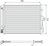 Kondensator, Klimaanlage VALEO 814402
