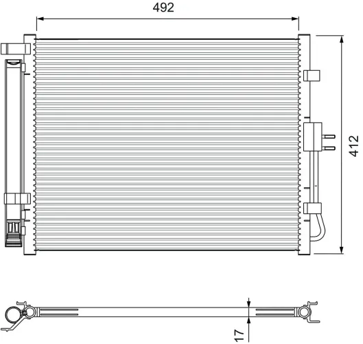 Kondensator, Klimaanlage VALEO 814402 Bild Kondensator, Klimaanlage VALEO 814402