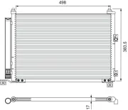 Kondensator, Klimaanlage VALEO 814403