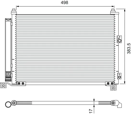 Kondensator, Klimaanlage VALEO 814403 Bild Kondensator, Klimaanlage VALEO 814403