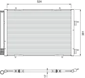 Kondensator, Klimaanlage VALEO 814406