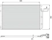 Kondensator, Klimaanlage VALEO 814416