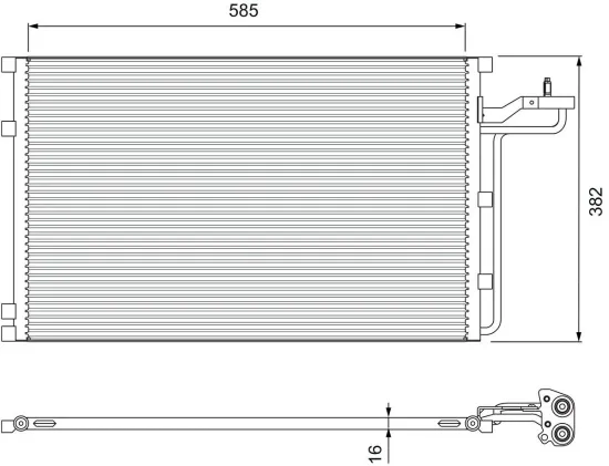 Kondensator, Klimaanlage VALEO 814416 Bild Kondensator, Klimaanlage VALEO 814416