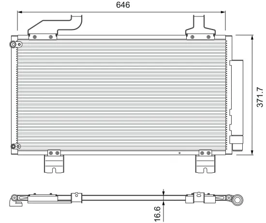 Kondensator, Klimaanlage VALEO 814417 Bild Kondensator, Klimaanlage VALEO 814417