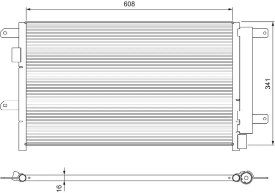 Kondensator, Klimaanlage VALEO 815089 Bild Kondensator, Klimaanlage VALEO 815089
