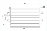 Kondensator, Klimaanlage VALEO 817244