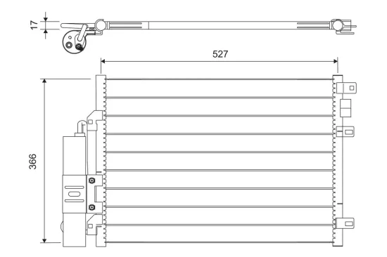 Kondensator, Klimaanlage VALEO 817428 Bild Kondensator, Klimaanlage VALEO 817428