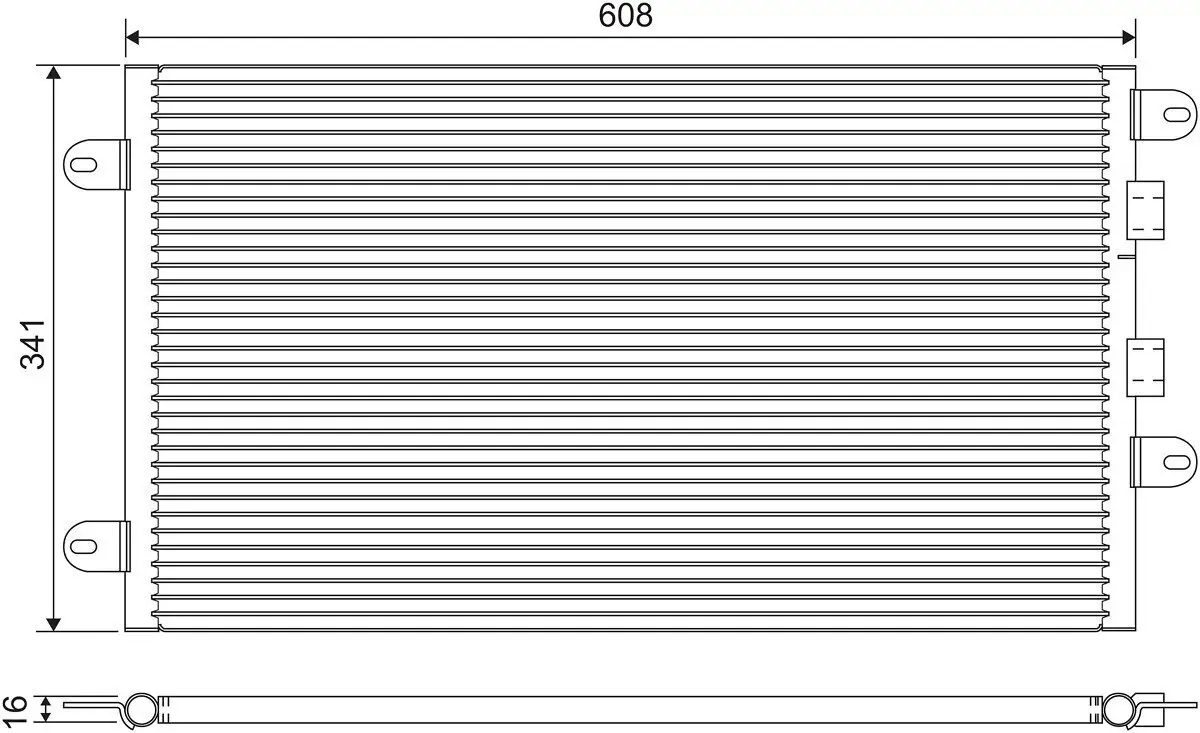 Kondensator, Klimaanlage VALEO 817463