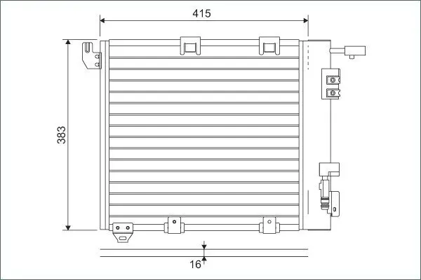 Kondensator, Klimaanlage VALEO 817506