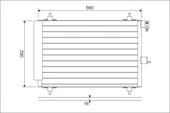 Kondensator, Klimaanlage VALEO 817508 Bild Kondensator, Klimaanlage VALEO 817508