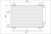 Kondensator, Klimaanlage VALEO 817526