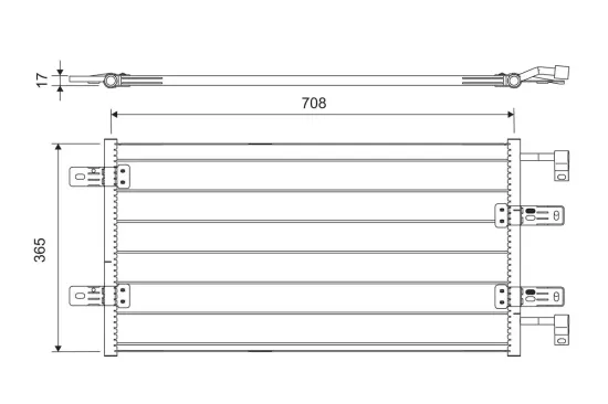 Kondensator, Klimaanlage VALEO 817645 Bild Kondensator, Klimaanlage VALEO 817645