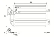Kondensator, Klimaanlage VALEO 817659